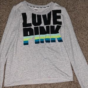 PINK gray sweater